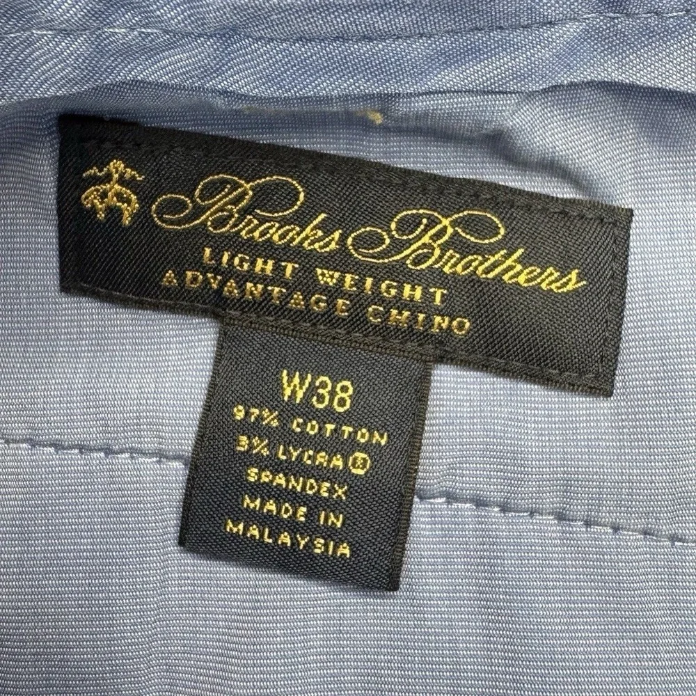 Brooks Brothers Chino Shorts Mens 38 Tan Advantage Lightweight Stretch‎ Khaki
